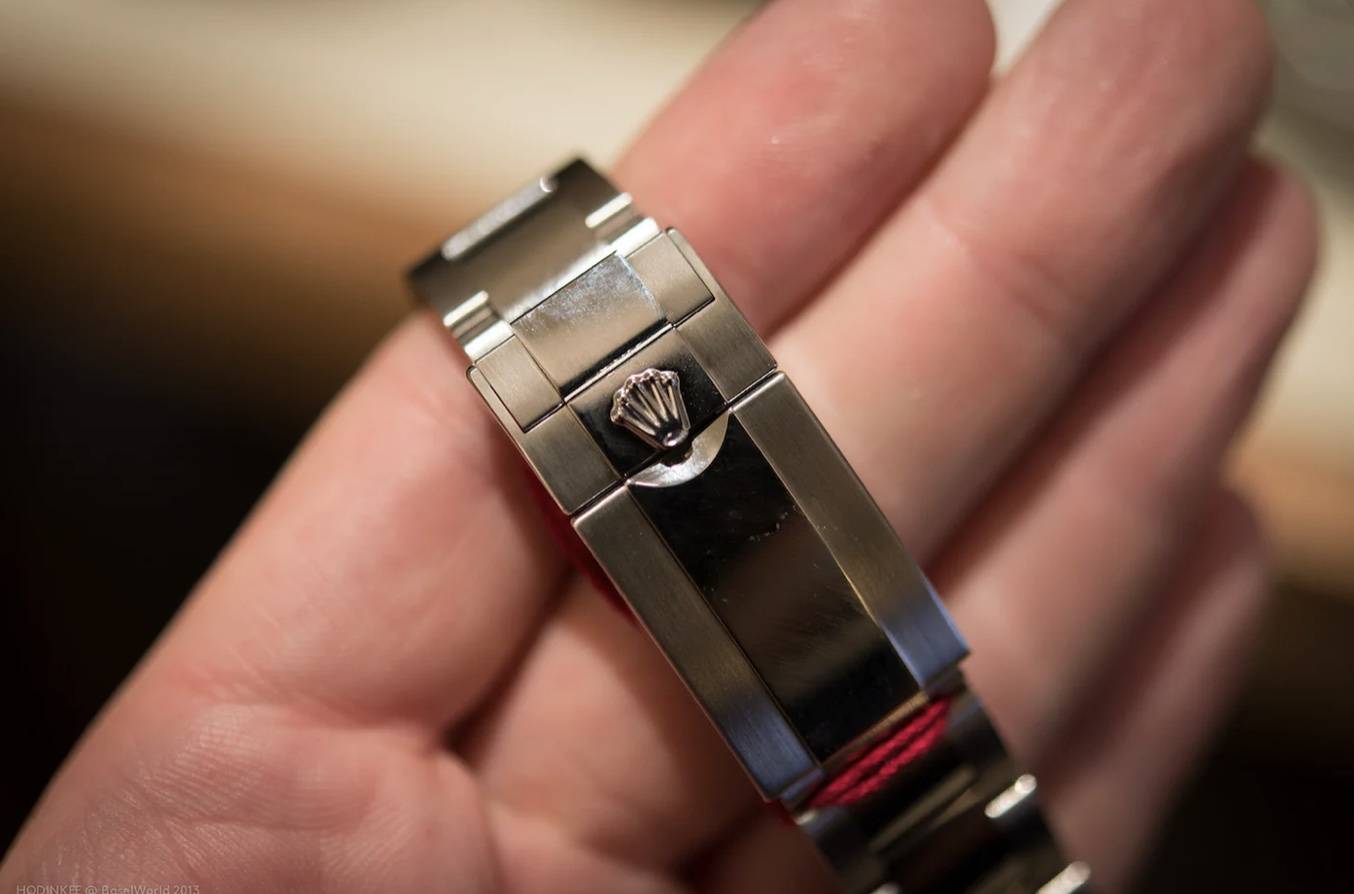 Rolex watch clasp top